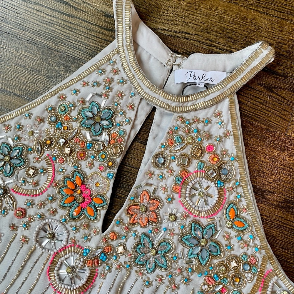 NWT Parker beaded dress